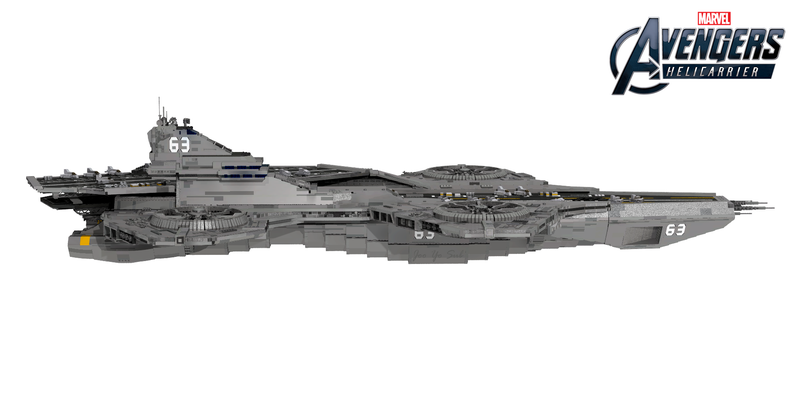 Illustration for article titled It Takes Over 22,000 Bricks Build A LEGO Avengers' Helicarrier